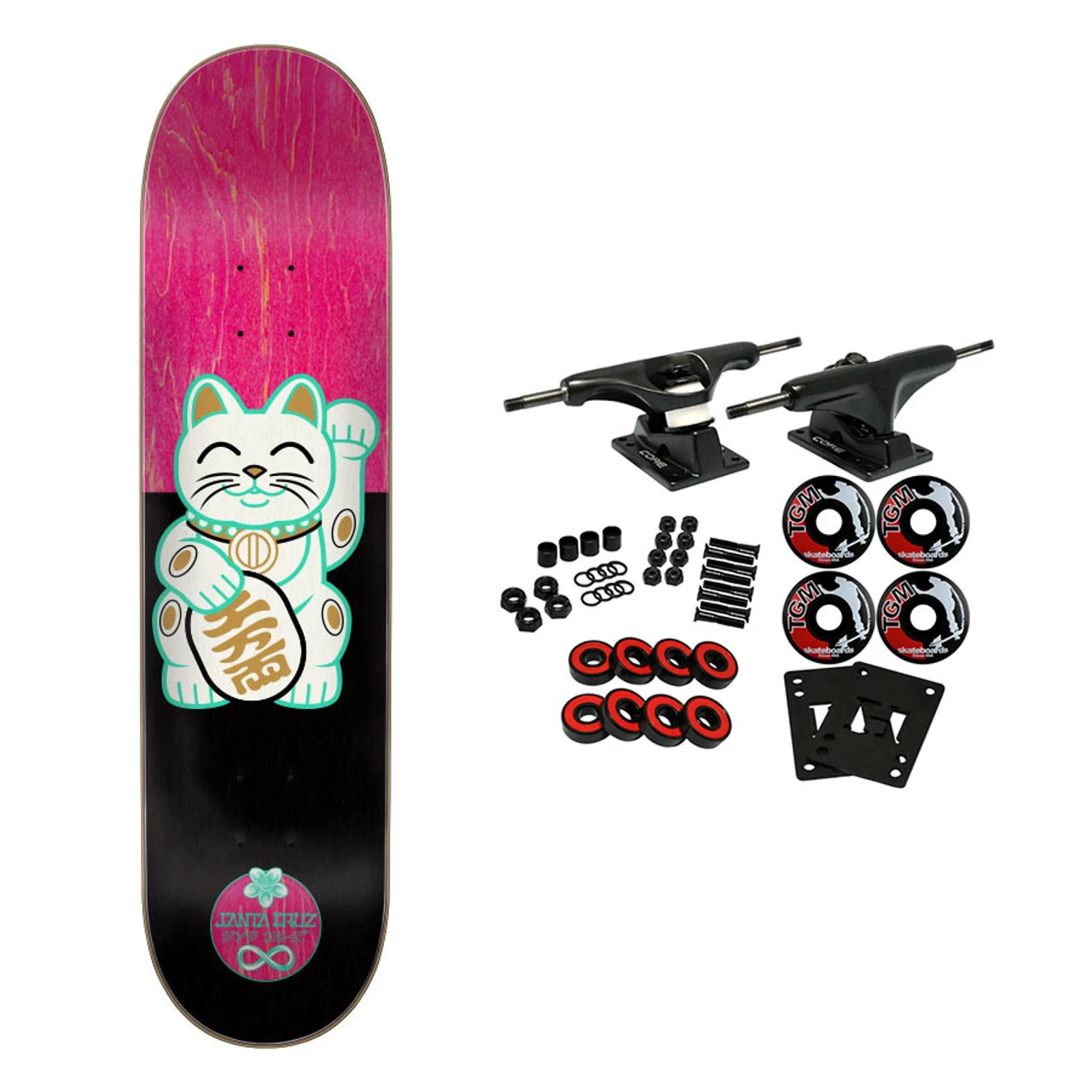Santa Cruz Complete Lucky Cat 7.75" X 31.4" 3 Santa Cruz Complete Lucky Cat 7.75" X 31.4"