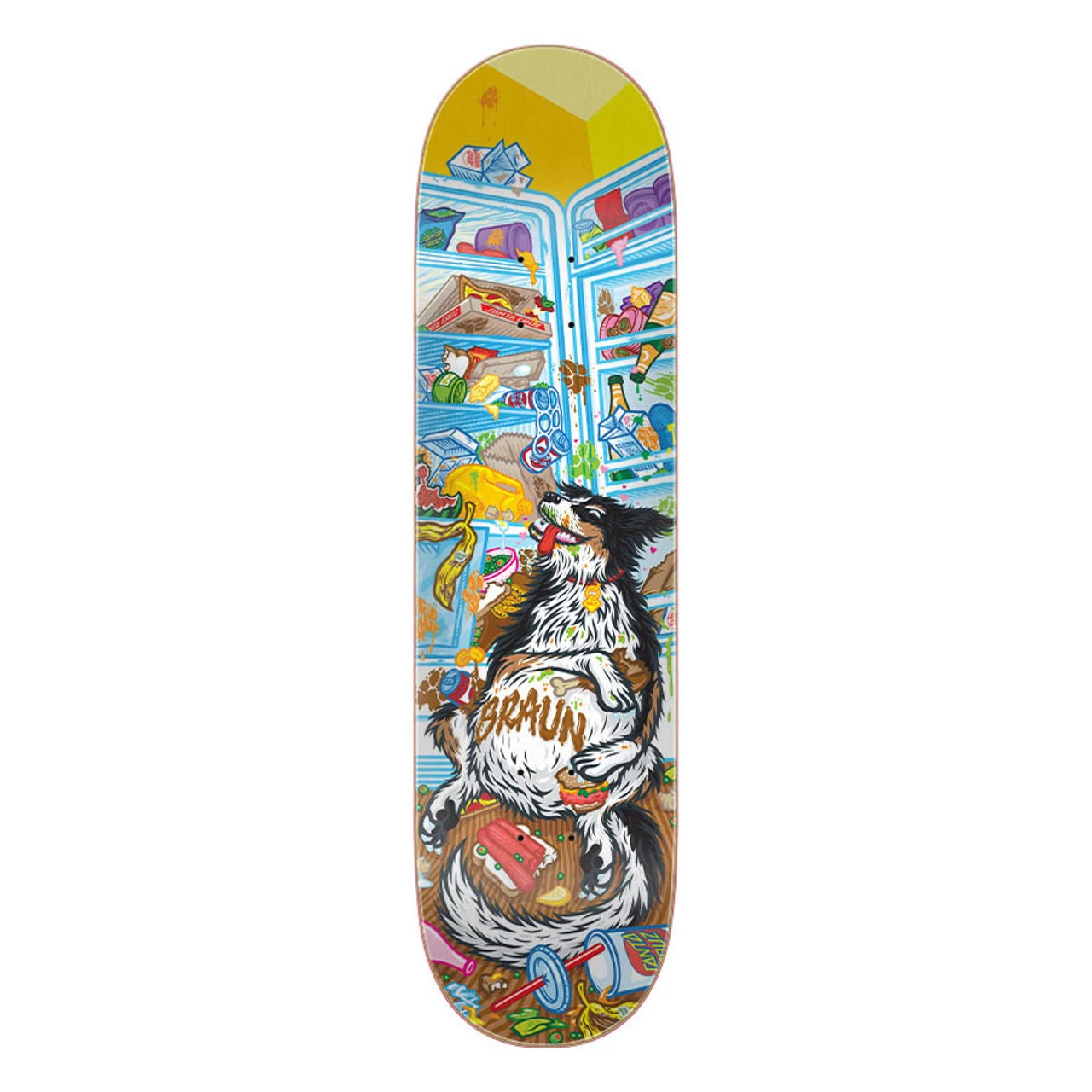 Santa Cruz Deck Braun Munchies Everslick 8.25" X 31.8" 3 Santa Cruz Deck Braun Munchies Everslick 8.25" X 31.8"