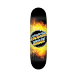 Santa Cruz Skateboard Deck Chrome Dot Flame Everslick 8.5" X 32.2"