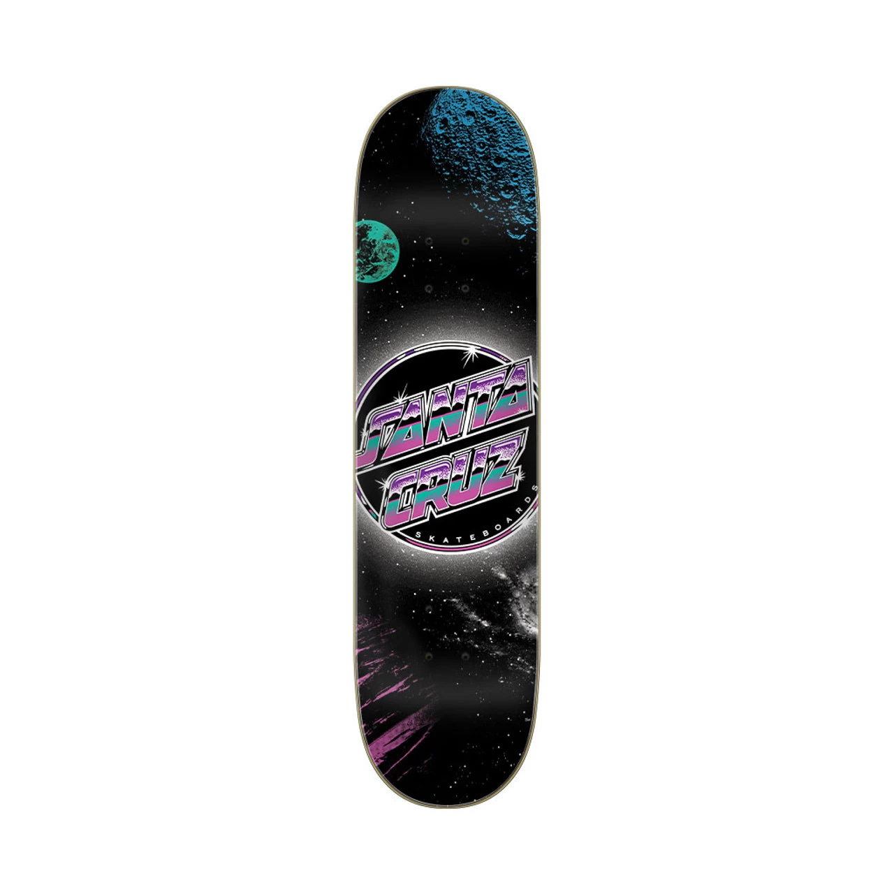 Santa Cruz Skateboard Chrome Dot Space Everslick 8.0" X 31.6" With Powell Mini Logo Package 4 Santa Cruz Skateboard Chrome Dot Space Everslick 8.0" X 31.6" With Powell Mini Logo Package - Image 2