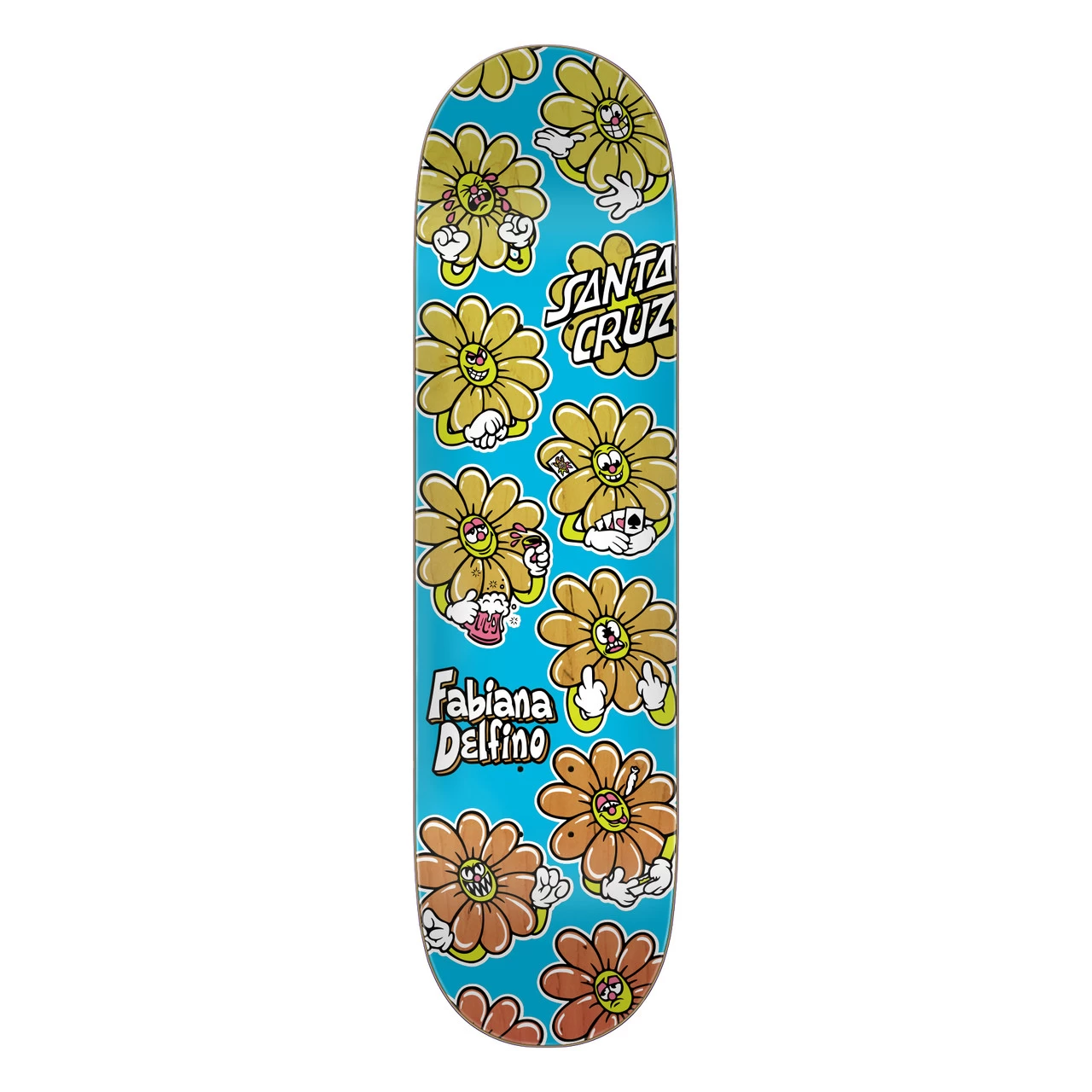 Santa Cruz Skateboard Deck Delfino Wildflower VX 8.25" X 31.6" 3 Santa Cruz Skateboard Deck Delfino Wildflower VX 8.25" X 31.6"