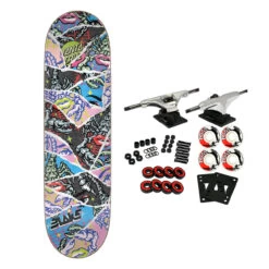 Santa Cruz Skateboard Complete Johnson Misprint Danger Zone VX Everslick 8.6" X 31.95"