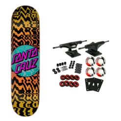 Santa Cruz Skateboard Complete Zebra Marble Dot 8.125" X 31.7"