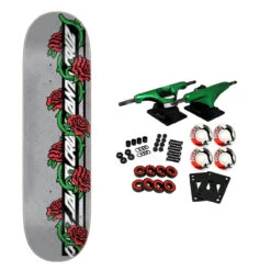 Santa Cruz Skateboard Complete Dressen Rose Vine Everslick 8.5" X 31.6"