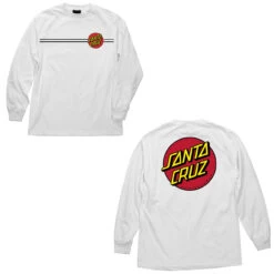 Santa Cruz Longsleeve Shirt Classic Dot White