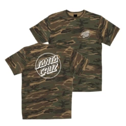 Santa Cruz Shirt Opus Dot Camo/White