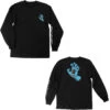 Santa Cruz Longsleeve Shirt Screaming Hand Black -Sports Skateboard-Santa Cruz 44152492 BLK 52679.1559157174