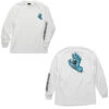 Santa Cruz Longsleeve Shirt Screaming Hand White -Sports Skateboard-Santa Cruz 44152492 WHT 20838.1559157205