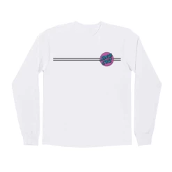 Santa Cruz Skateboards Longsleeve Shirt Other Dot White/Purple/Blue