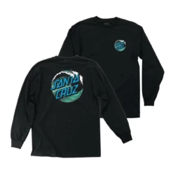 Santa Cruz Longsleeve Wave Dot Black Mens