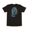 Santa Cruz Shirt DAVIS HAND BLACK