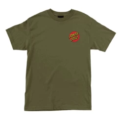 Santa Cruz Shirt Classic Dot Chest Military Green