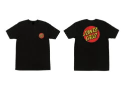 Santa Cruz Shirt Classic Dot Chest Black
