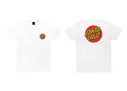 Santa Cruz Shirt Classic Dot Chest White