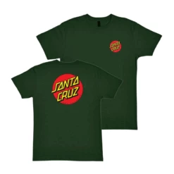 Santa Cruz Shirt Classic Dot Chest Heather Forest Green