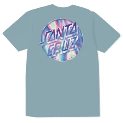 Santa Cruz Shirt Iridescent Dot Heather Pacific