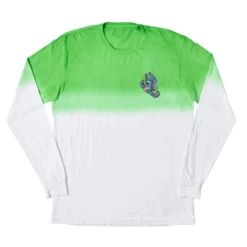 Santa Cruz Longsleeve Strange Hand Green/White Dip Dye