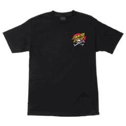 Santa Cruz Skateboards Shirt Meek OG Slasher Hand Pigment Black -Sports Skateboard-Santa Cruz 44155678 meek og slasher hand ss regular t shirt pigment black mens santa cruz 1 65672.1665596698