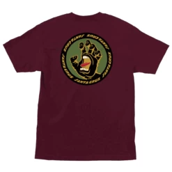 Santa Cruz Skateboards Shirt Screaming Insignia Burgundy
