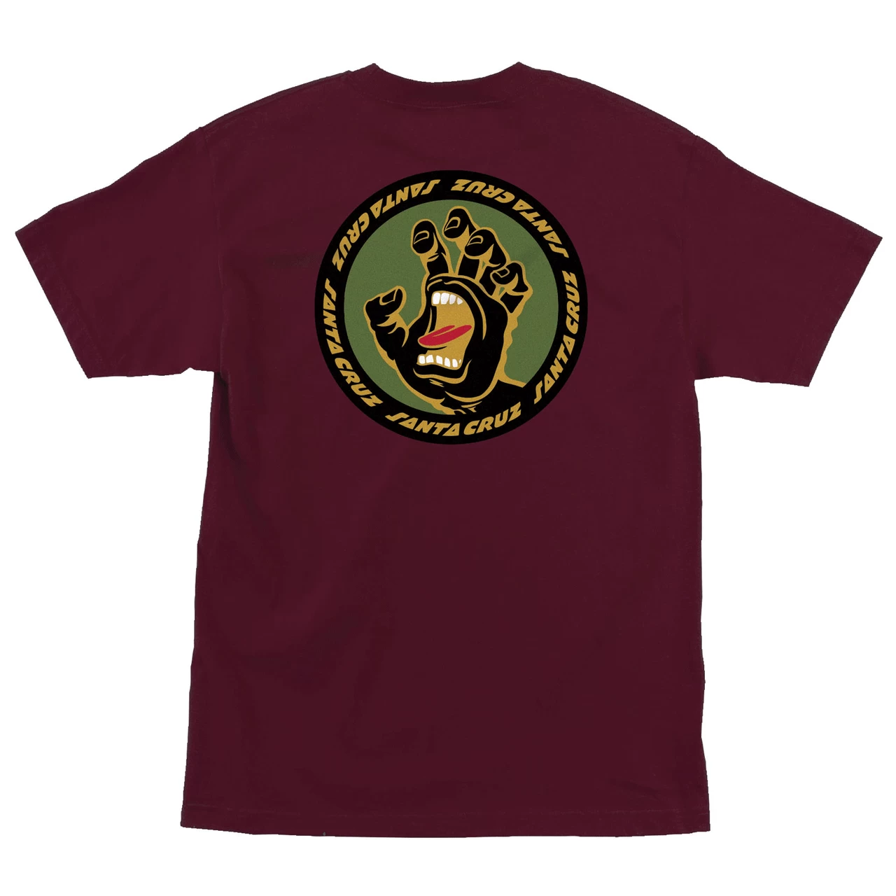 Santa Cruz Skateboards Shirt Screaming Insignia Burgundy 3 Santa Cruz Skateboards Shirt Screaming Insignia Burgundy