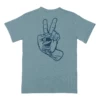 Santa Cruz Skateboards Shirt Screamin Peace Eco Heather Pacific