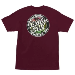 Santa Cruz Skateboards Shirt Acidic MFG Dot Burgundy