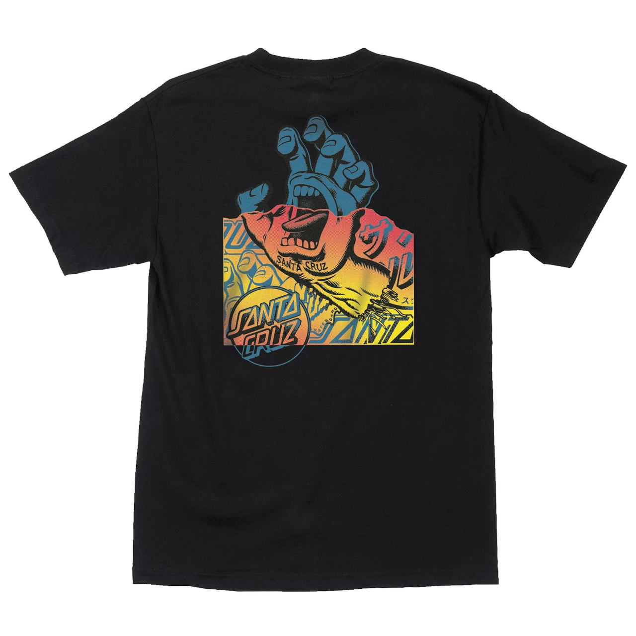 Santa Cruz Skateboards Shirt Screaming Hand Divide Pigment Black 3 Santa Cruz Skateboards Shirt Screaming Hand Divide Pigment Black