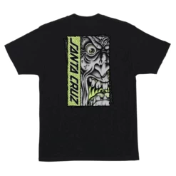 Santa Cruz Skateboards Shirt Roskopp Rigid Face Black