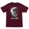 Santa Cruz Skateboards Shirt Cosmic Bone Hand Burgundy