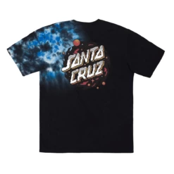 Santa Cruz Skateboards Shirt Wooten Ominous Dot Black/Blue Burst
