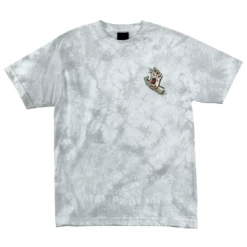 Santa Cruz Skateboards Shirt Holo Screaming Hand Crystal Wash Silver -Sports Skateboard-Santa Cruz 44155745 139085 2 91067.1674227939