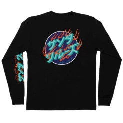 Santa Cruz Skateboards Longsleeve Shirt Japanese Inferno Dot Black