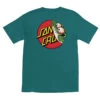 Santa Cruz Skateboards Shirt Beware Dot Teal -Sports Skateboard-Santa Cruz 44155892 Teal 1 60266.1688072160