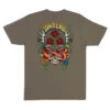 Santa Cruz Skateboards Shirt Dressen Rose Crew Three Dusty Brown -Sports Skateboard-Santa Cruz 44156018 146822 1 72570.1684867902