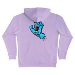 Santa Cruz Skateboards Hoody Screaming Hand Pullover Lavender