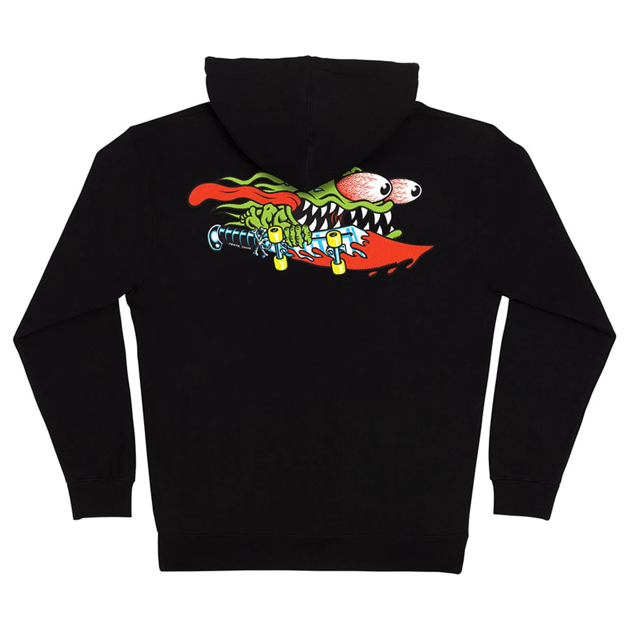 Santa Cruz Skateboards Hoody Meek Slasher Zip Black 3 Santa Cruz Skateboards Hoody Meek Slasher Zip Black