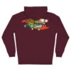 Santa Cruz Skateboards Hoody Meek Slasher Zip Maroon -Sports Skateboard-Santa Cruz 44252396 meek slasher zip hooded heavyweight sweatshirt maroon mens santa cruz 2 68894.1656597239