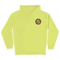Santa Cruz Skateboards Hoody Loud Ringed Dot Pullover Safety Yellow -Sports Skateboard-Santa Cruz 44252458 yel2 88610.1674228073