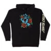 Santa Cruz Skateboards Hoody Screaming Flash Front Pullover Black -Sports Skateboard-Santa Cruz 44252520 BLK 1 15740.1688072155