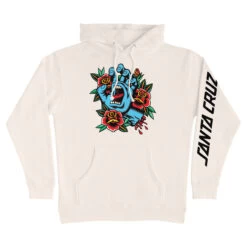 Santa Cruz Skateboards Hoody Screaming Flash Front Pullover Bone