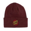 Santa Cruz Skateboards Beanie Classic Dot Maroon -Sports Skateboard-Santa Cruz 44441138 classic dot beanie long shoreman hat maroon unisex santa cruz 1 08866.1667234147