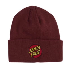 Santa Cruz Skateboards Beanie Classic Dot Maroon