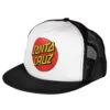 Santa Cruz Hat Classic Dot Mesh Trucker Black/White Cap -Sports Skateboard-Santa Cruz 44441158 33215 37706.1540356005