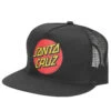 Santa Cruz Hat Classic Dot Mesh Trucker Black Cap -Sports Skateboard-Santa Cruz 44441158 59910 70516.1540352241