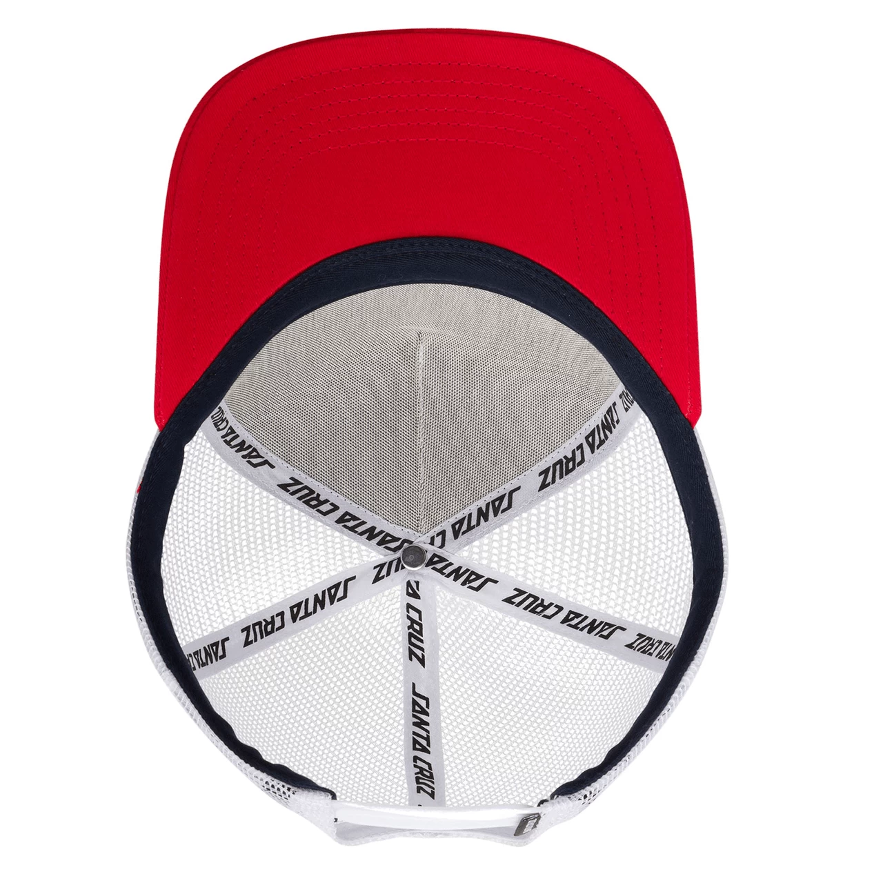 Santa Cruz Skateboards Hat Screaming Hand Front Mesh Navy/White/Red 6 Santa Cruz Skateboards Hat Screaming Hand Front Mesh Navy/White/Red - Image 4