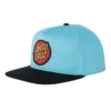 Santa Cruz Skateboards Hat Classic Snapback Mid Light Blue/Black -Sports Skateboard-Santa Cruz 44441840 classic snapback mid profile hat light blueblack unisex santa cruz 1 83823.1665596668