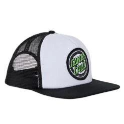 Santa Cruz Skateboards Hat Rob Roskopp Target Dot Mesh Trucker White/Black -Sports Skateboard-Santa Cruz 44442136 rob target dot mesh trucker mid profile hat whiteblack unisex santa cruz 3 66683.1656443649