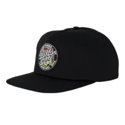 Santa Cruz Skateboards Hat Acidic MFG Dot Snapback Mid Black
