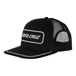 Santa Cruz Skateboards Hat Box Strip Mesh Trucker Black