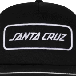 Santa Cruz Skateboards Hat Box Strip Mesh Trucker Black -Sports Skateboard-Santa Cruz 44442192 box strip mesh trucker mid profile hat black unisex santa cruz 5 07310.1681492034